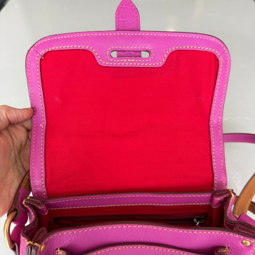 Dooney & Bourke Violet Florentine Leather Crossbody Bag - Picture 5 of 14